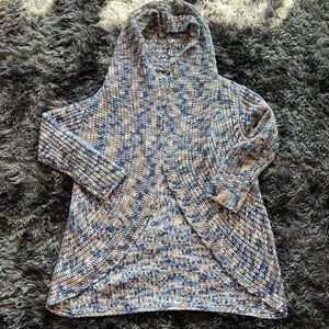Anthropologie Moth brand hooded knit sweater. Size M